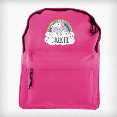 (image for) Personalised Unicorn Pink Backpack