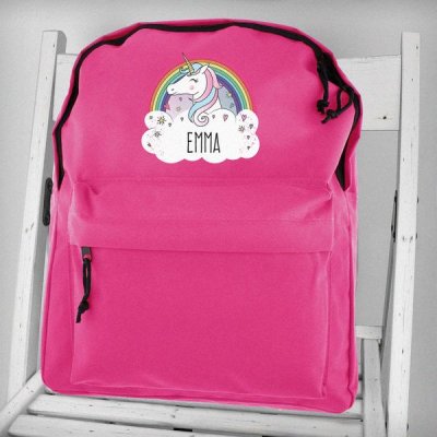 (image for) Personalised Unicorn Pink Backpack