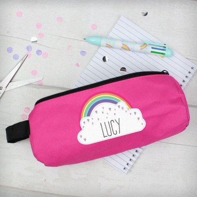 (image for) Personalised Rainbow Pink Pencil Case