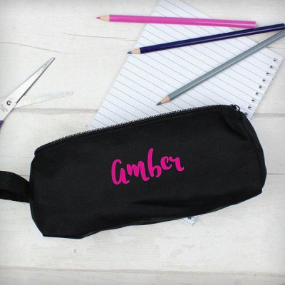 (image for) Personalised Pink Name Pencil Case