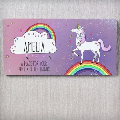 (image for) Personalised Unicorn Jewellery Hooks