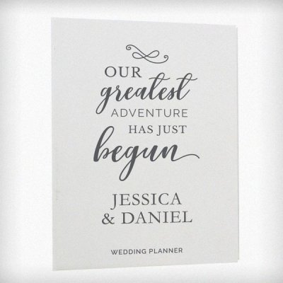 (image for) Personalised Our Greatest Adventure Wedding Planner