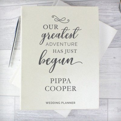 (image for) Personalised Our Greatest Adventure Wedding Planner