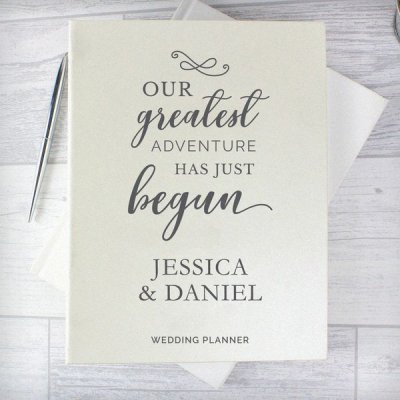 (image for) Personalised Our Greatest Adventure Wedding Planner