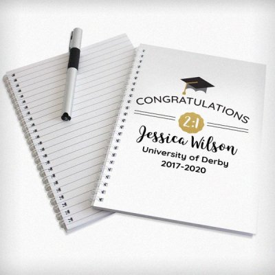 (image for) Personalised Graduation Hardback A5 Notebook