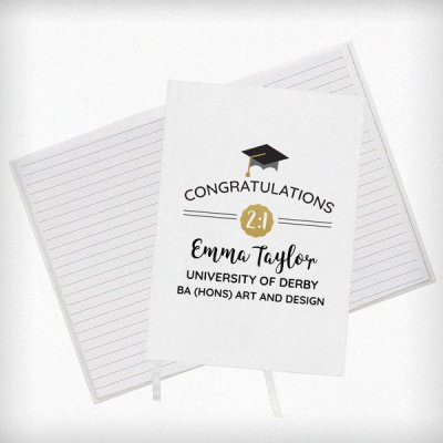 (image for) Personalised Graduation Hardback A5 Notebook