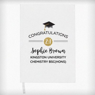 (image for) Personalised Graduation Hardback A5 Notebook