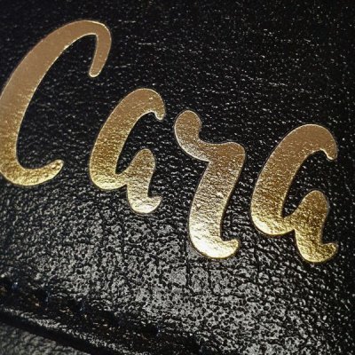 (image for) Personalised Gold Name Black Purse