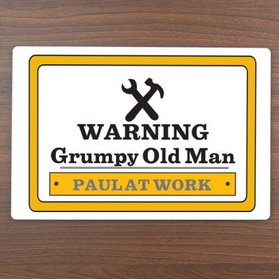 (image for) Personalised Man At Work Sign