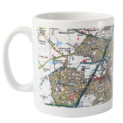 (image for) Personalised Present Day Edition Map Mug