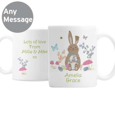 (image for) Personalised Easter Meadow Bunny Mug