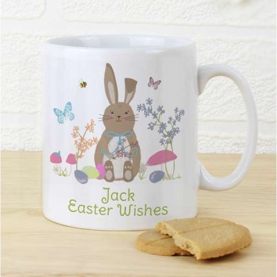 (image for) Personalised Easter Meadow Bunny Mug