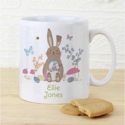 (image for) Personalised Easter Meadow Bunny Mug