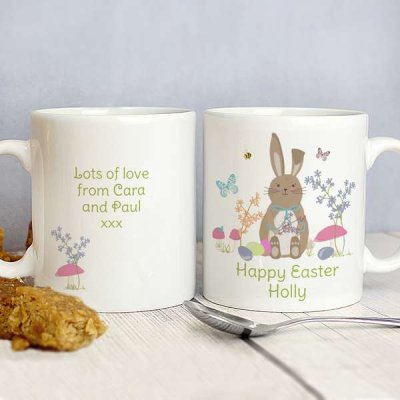 (image for) Personalised Easter Meadow Bunny Mug