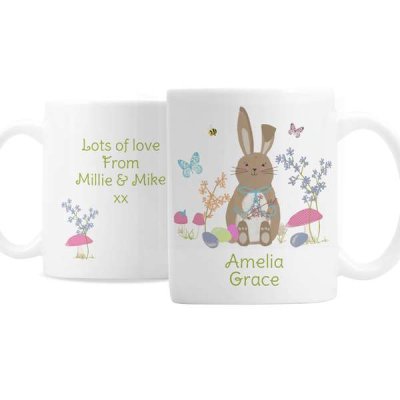 (image for) Personalised Easter Meadow Bunny Mug