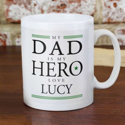 (image for) Personalised My Dad is My Hero Mug