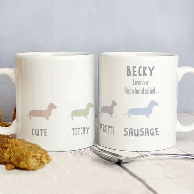 (image for) Personalised Dachshund Dog Breed Mug