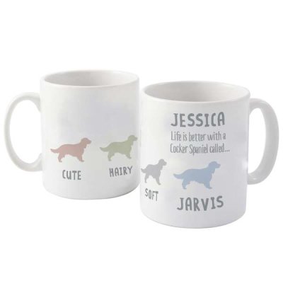 (image for) Personalised Cocker Spaniel Dog Breed Mug