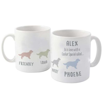 (image for) Personalised Cocker Spaniel Dog Breed Mug