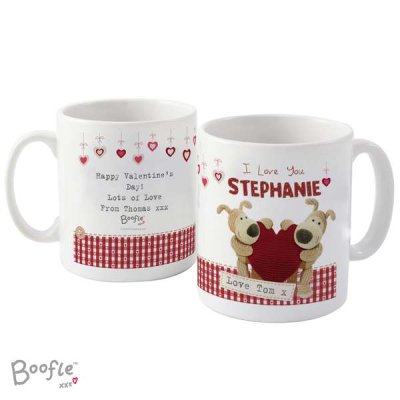 (image for) Personalised Boofle Shared Heart Mug