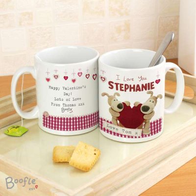 (image for) Personalised Boofle Shared Heart Mug