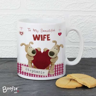 (image for) Personalised Boofle Shared Heart Mug