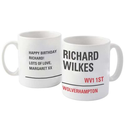 (image for) Personalised London Street Sign Mug