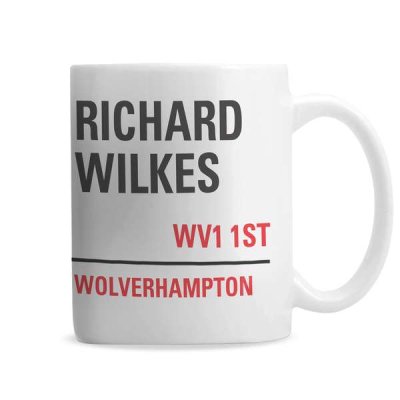 (image for) Personalised London Street Sign Mug