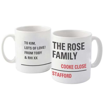 (image for) Personalised London Street Sign Mug