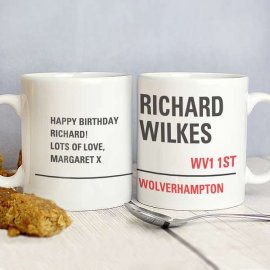 (image for) Personalised London Street Sign Mug