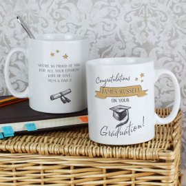 (image for) Personalised Gold Star Graduation Mug