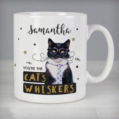 (image for) Personalised Rachael Hale 'You're the Cat's Whiskers' Mug