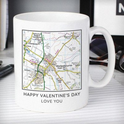 (image for) Personalised Present Day Map Compass Mug