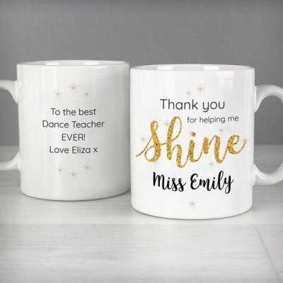 (image for) Personalised Shine Teacher Mug