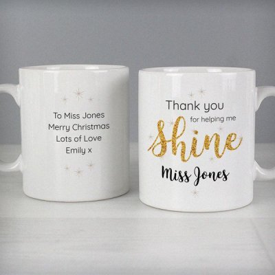 (image for) Personalised Shine Teacher Mug