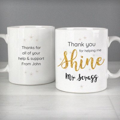 (image for) Personalised Shine Teacher Mug