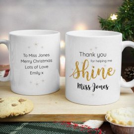 (image for) Personalised Shine Teacher Mug