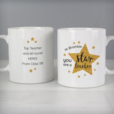 (image for) Personalised Star Teacher's Mug