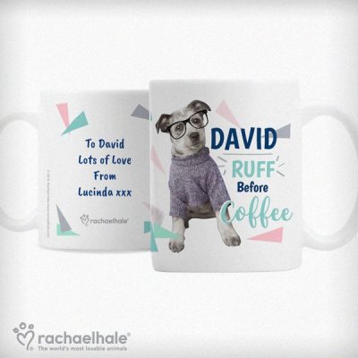 (image for) Personalised Rachael Hale 'Ruff Before Coffee' Dog Mug