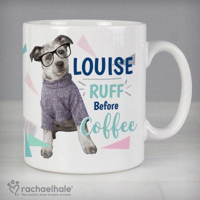 (image for) Personalised Rachael Hale 'Ruff Before Coffee' Dog Mug