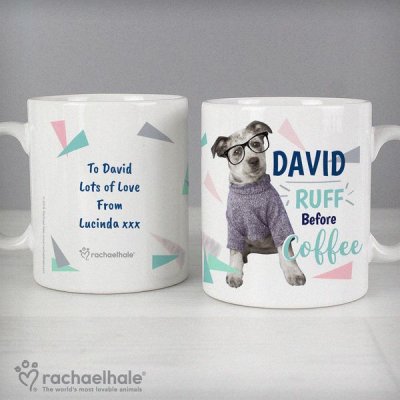 (image for) Personalised Rachael Hale 'Ruff Before Coffee' Dog Mug