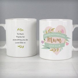 (image for) Personalised Floral Mother's Day Mug