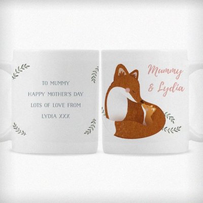 (image for) Personalised Mummy and Me Fox Mug