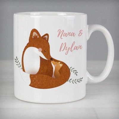 (image for) Personalised Mummy and Me Fox Mug