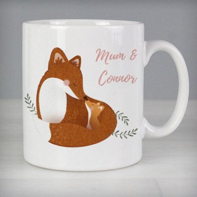 (image for) Personalised Mummy and Me Fox Mug