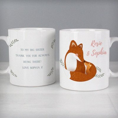 (image for) Personalised Mummy and Me Fox Mug