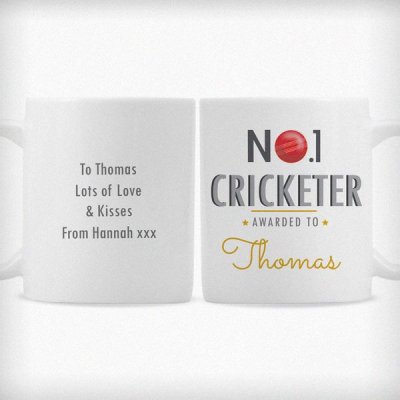 (image for) Personalised No.1 Cricketer Mug