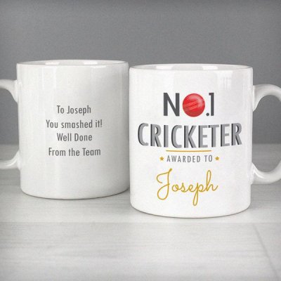 (image for) Personalised No.1 Cricketer Mug