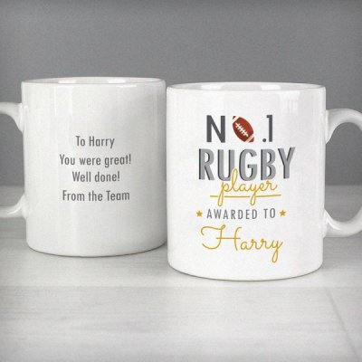 (image for) Personalised No.1 Rugby Player Mug