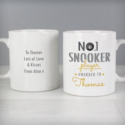 (image for) Personalised No.1 Snooker Player Mug